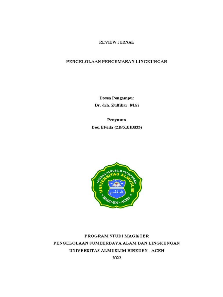Analisis Pencemaran Air Sub DAS Boentuka | PDF | Kesehatan Holistik ...