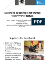 Presentation on integrating livelihood for the holistic rehabilitation of torture survivors