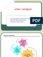 Cluster Analysis Course Intro