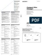 Compact Disc Changer: Operating Instructions Manual de Instrucciones Bruksanvisning Manual de Instruções