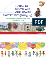 1 Introduction To Biostatistic EOH3307