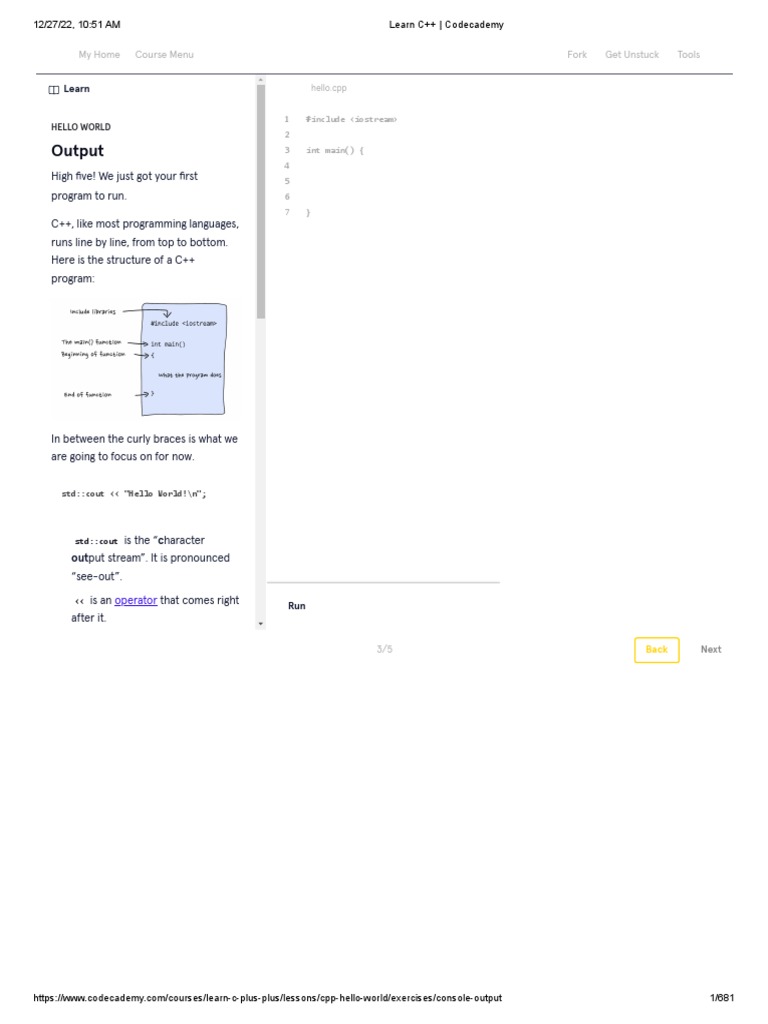 Learn C++ - Codecademy | PDF | Systems Engineering | Computer Engineering