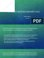 Current Affairs January 2022