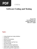 Unit6 Software Coading and Testing