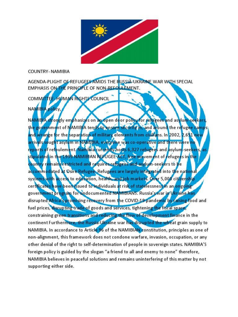 Namibia position paper pdf
