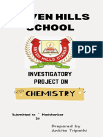 Chemistry Investigatory Project Class 12