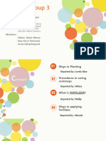 EPP 6 Group 3's Report on Planting and Fertilization