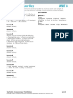 Top Notch Fundamentals B - WB Answer Key Third Ed