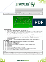 6v6+1 Possession Practice with 3 Zones