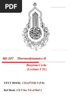 Lec 21 Brayton Cycle