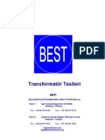 BEST Transformer Test Procedures TR