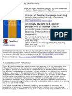2015-University Student and Teacher Perceptions of Teacher Roles in Promoting Autonomous Language Learning