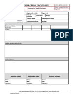 Rapport Audit Interne