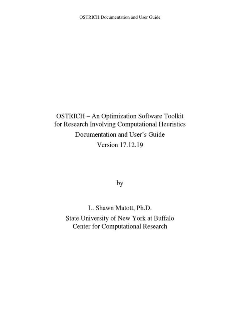 OSTRICH Optimization Toolkit Guide | PDF | Akaike Information Criterion ...