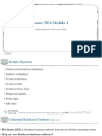 Access 2016 Module 1 PPT Presentation