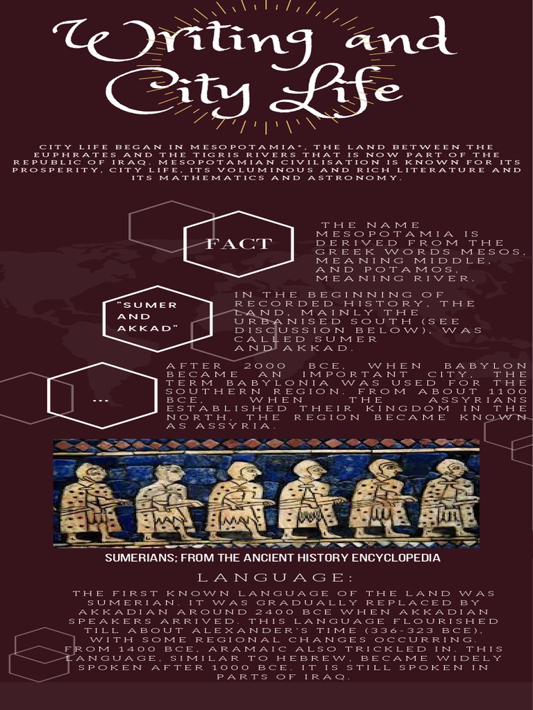 Writing and City Life, LT | PDF | Mesopotamia | Sumer