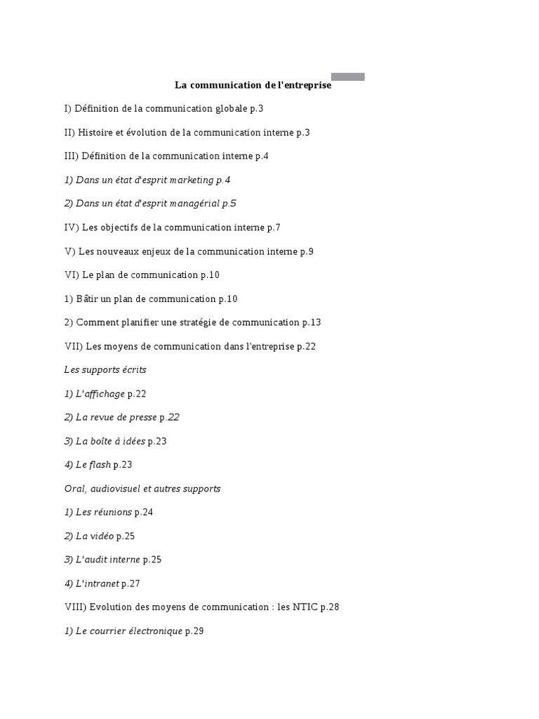 Communication interne en entreprise | PDF | Audit | Business