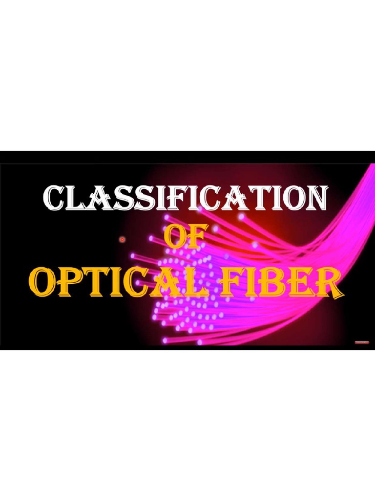 Classification of Optical Fibres PDF