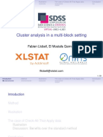 Cluster analysis of multi-block data using a new hierarchical clustering method