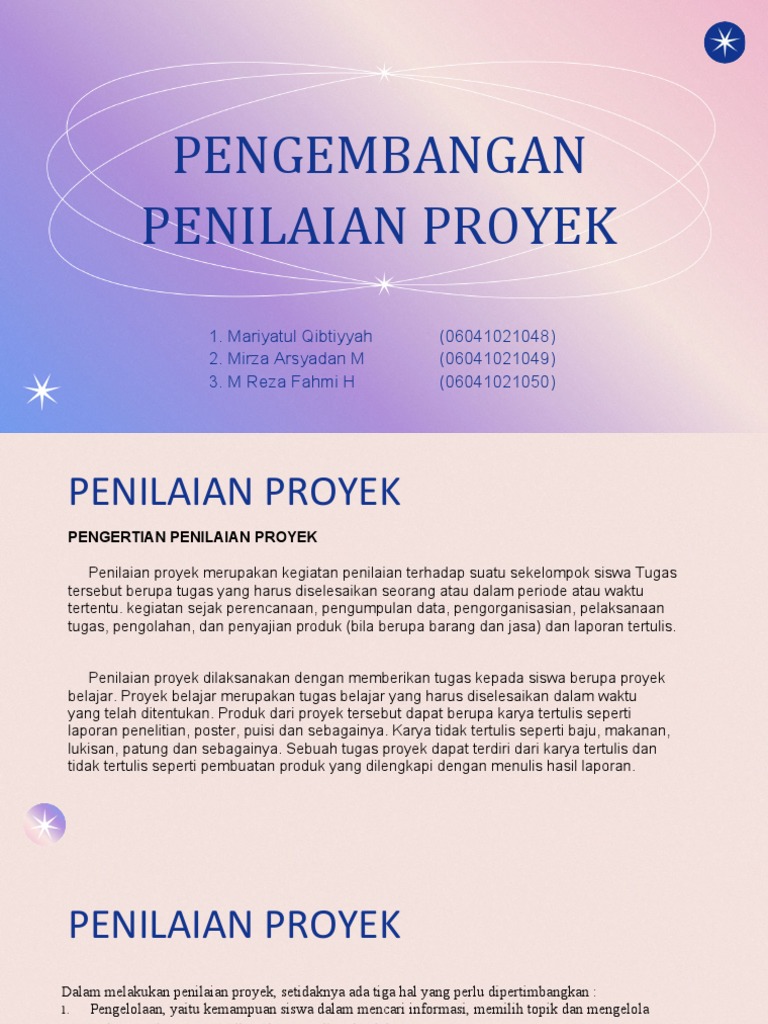 individu menilai kontribusi tim dalam proyek