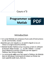Cours N°3 - Programmer - Sous - Matlab