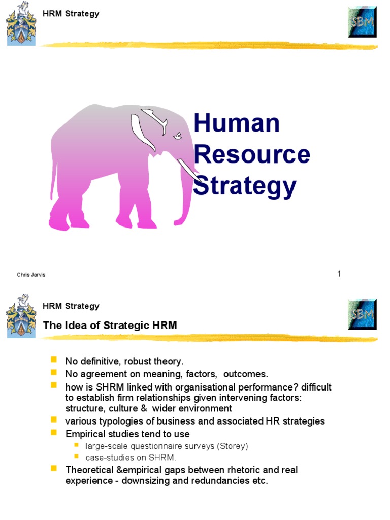 Strategic HRM: Frameworks and Analysis | PDF | Strategic Management ...