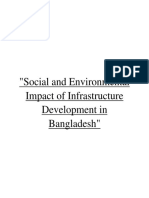 Social & Environmental Impact of Infrastructure Development in Bangladesh (By MOSTAFA SAADMAN)