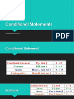 Conditional Statements