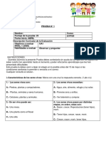 Prueba N°1 Ciencias 1 Básico