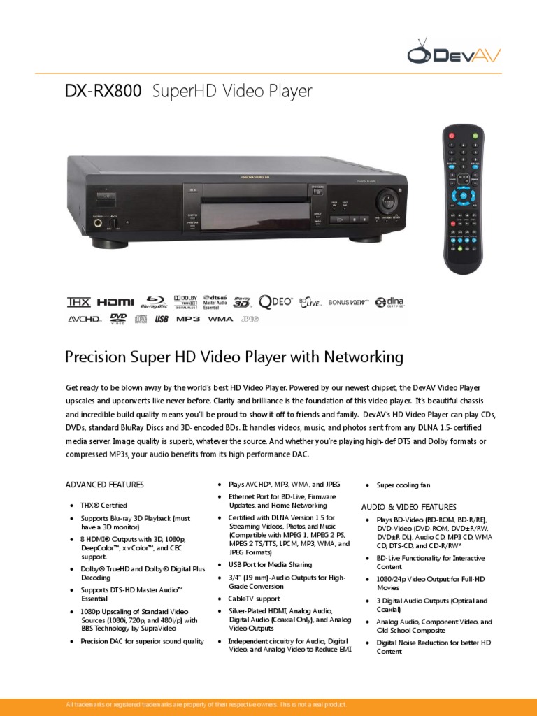 DX RX800 | PDF