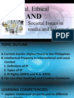 Legal Ethical and Societal Issues in Media and Information Part 1 Intellectual Property Fair Use and Creative Commons
