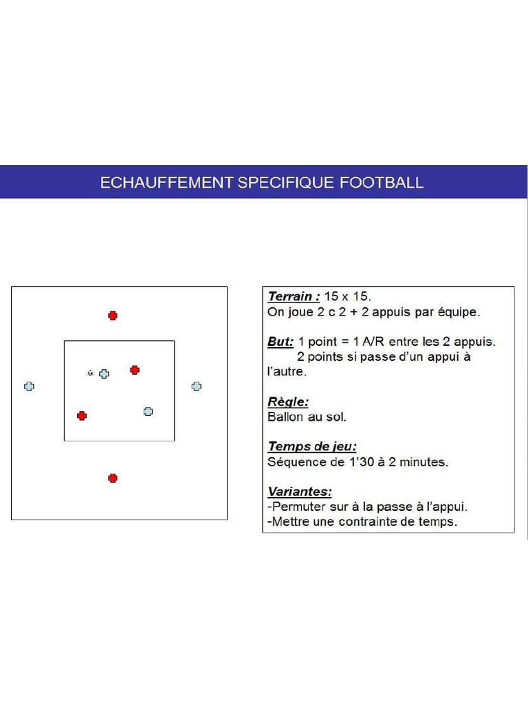 Echauffement Specifique Football PDF | PDF