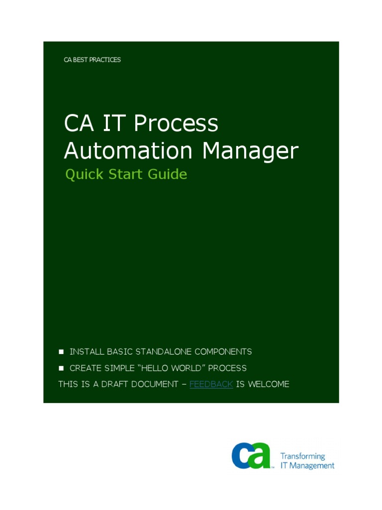 ca process automation