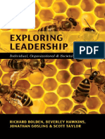 Exploring Leadership Individual, Organizational, and Societal Perspectives (Richard Bolden, Jonathan Gosling Etc.)