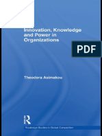 Innovation, Knowledge and Power in Organizations (Routledge Studies in Global Competition) (Theodo Asimakou)