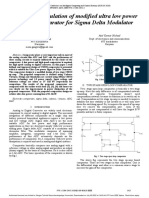 Design and Simulation of Modified Ultra Low Power CMOS Comparator For Sigma Delta Modulator