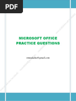 Word Practical Questions For Exercises-37524 PDF | PDF | Microsoft Word ...
