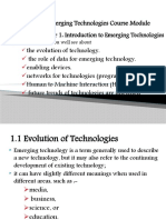 Emerging Tech: Introduction to Technologies