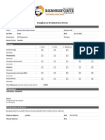 Employee Evaluation Form