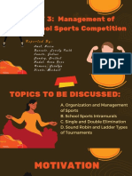 Management of School Sports Competition