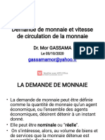 Chap2 Demande de Monnaie Et VC de La Monnaie