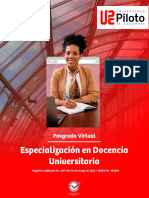 Especializacion Docencia Universitaria