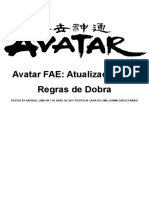 Atualização das Regras de Dobra no Avatar FAE