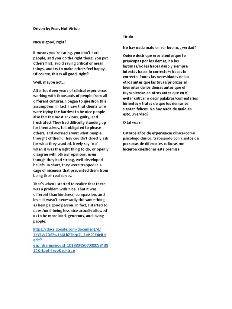 Driven by Fear | PDF