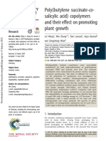 Poly (Butylene Succinate-Co-Salicylic Acid) Copolymers and Their Effect On Promoting Plant Growth