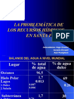 La Problemática de Los Recursos Hídricos en Santa Fe