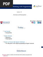 Lecture-13 PPT (Inheritence Polymorphism)