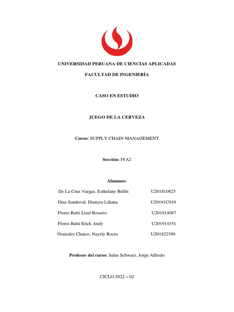 Juego de La Cerveza Supply Chain Managment Iva2 PDF Inventario