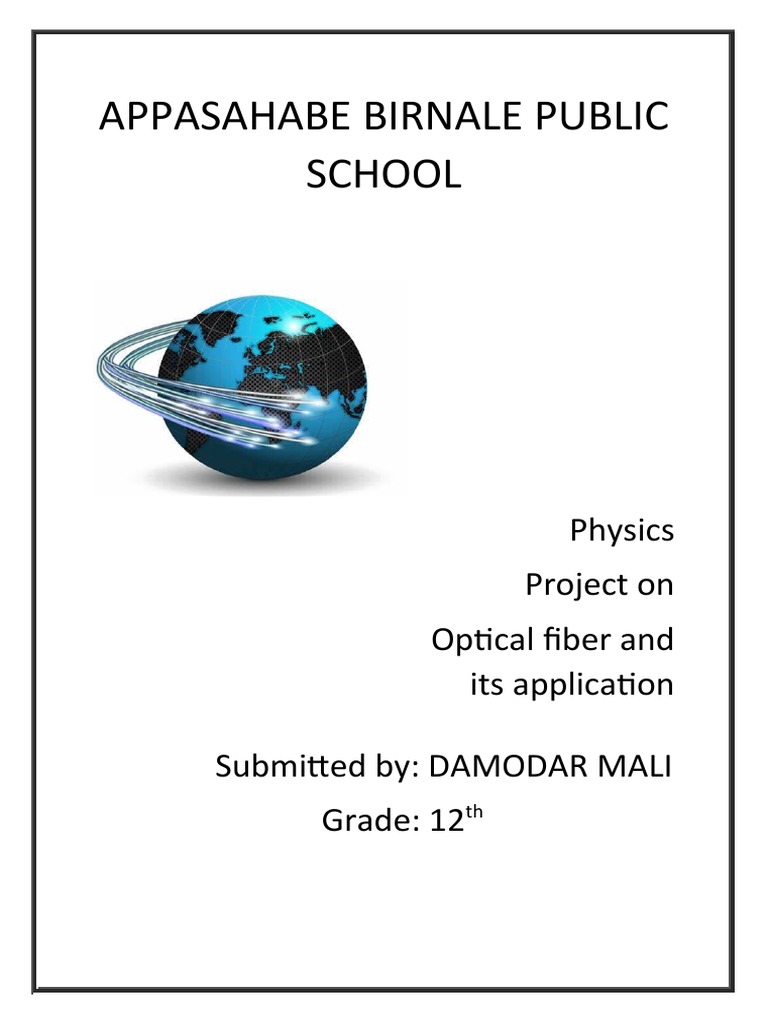 Optical Fiber: Applications in Physics | PDF | Optical Fiber ...