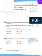 Área polígono regular círculo